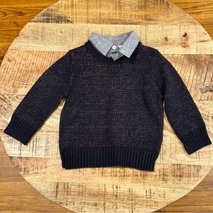 18 Months Navy Sweater with Collar